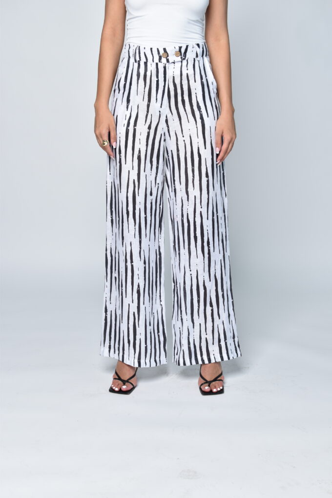 Italian Linen Stripes Blazer Set