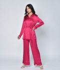 Fuschia Satin Set - Image 3