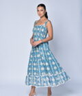 Blue Cotton Dress - Image 2