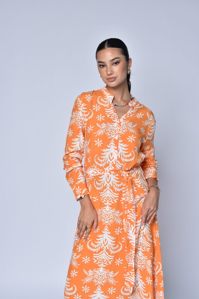 Elegant Printed Tunic Dress