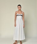Beige Embroided Dress