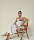 Beige Embroided Dress - Image 7