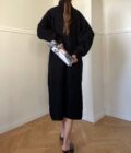 Knit Black Dress - Image 3