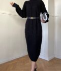Knit Black Dress
