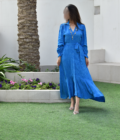 Azure Flutter Dress - Image 2