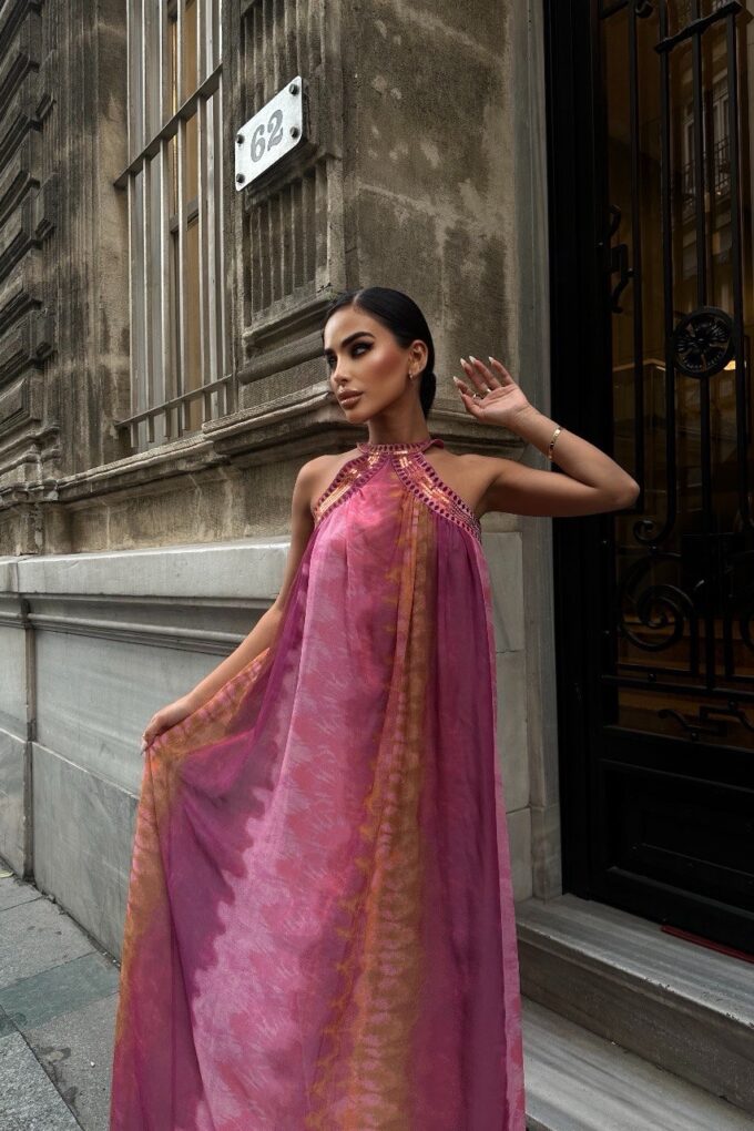 Halterneck Flowy Dress