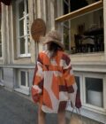 Orange Patterned Shirt - Image 2
