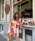 Orange Patterned Shirt